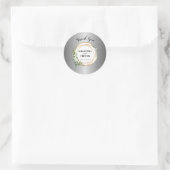 Golden Enchantment: gepersonaliseerde botanische S Ronde Sticker (Tas)