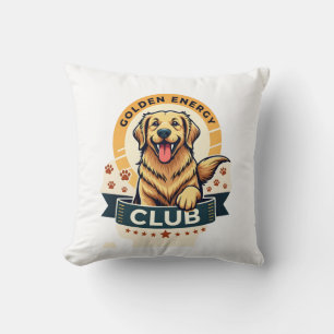 Golden Energy Club Golden Retriever Vintage Honden Kussen