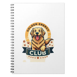 Golden Energy Club Golden Retriever Vintage Honden Notitieboek