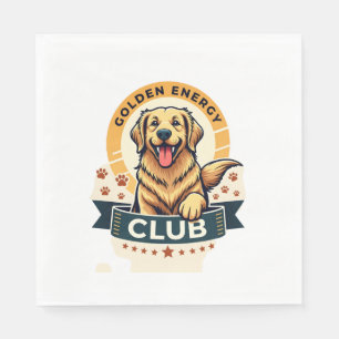 Golden Energy Club Golden Retriever Vintage Honden Servet