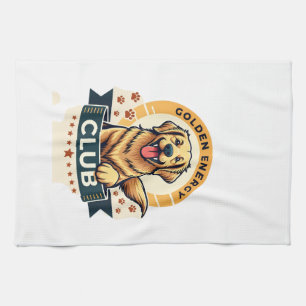 Golden Energy Club Golden Retriever Vintage Honden Theedoek