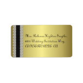 Golden Engraved Kijk Wedding Etiket (Voorkant)