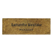 Golden "Engraved" Naambadge (Voorkant)