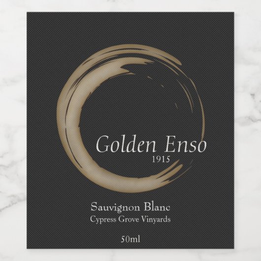 Golden Enso Wijn Etiket (Enkel label)