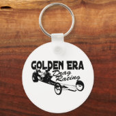 Golden Era Drag Racing Slingshot Dragster Sleutelhanger (Voorkant)
