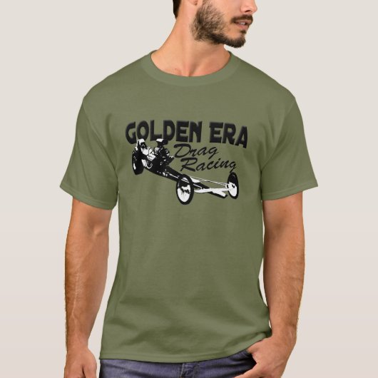 Golden Era Drag Racing Slingshot Dragster T-shirt (Voorkant)