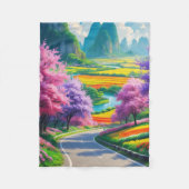Golden Escape - Natuur Fantasy Fleece Blanket (Voorkant)