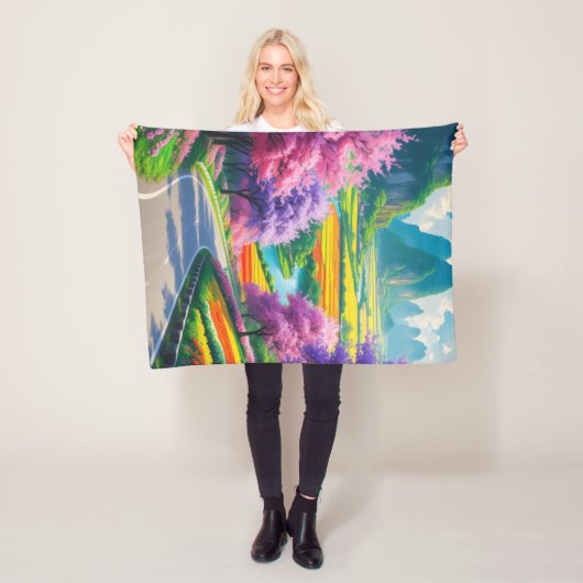 Golden Escape - Natuur Fantasy Fleece Blanket Deken (In situ)