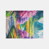 Golden Escape - Natuur Fantasy Fleece Blanket Deken (Voorkant (Horizontaal))