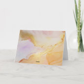 Golden Etheral Heavens Blank Notecard Bedankkaart (Achterkant)