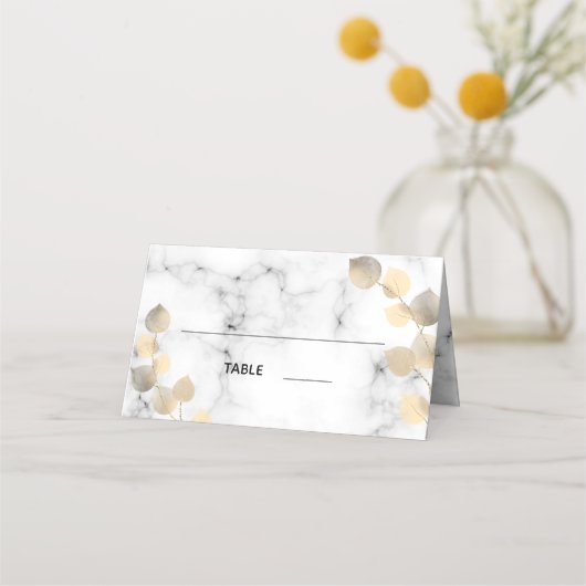 Golden eucalyptusbladermarmer plaatskaartje (Voorkant)