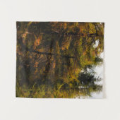 Golden European larch in herfstkleuren Wandkleed (Voorkant (horizontaal))