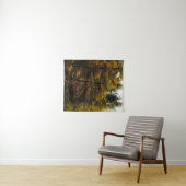 Golden European larch in herfstkleuren Wandkleed (In Situ (horizontaal))