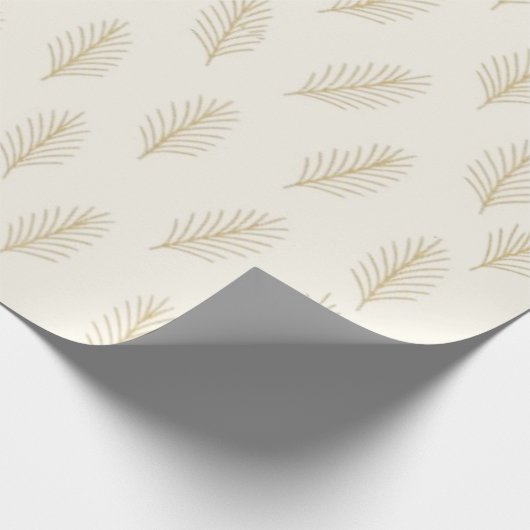 Golden Evergreen Cadeaupapier (Hoek)