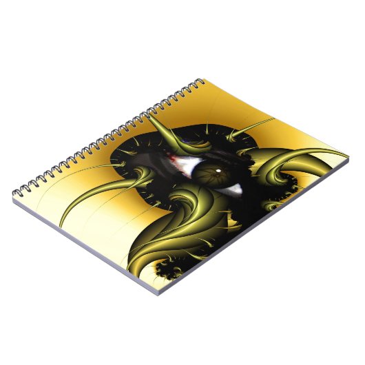 GOLDEN EYE FRACTAL NOTITIEBOEK (Linkerzijde)