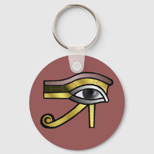 Golden Eye of Horus Key Ring Sleutelhanger