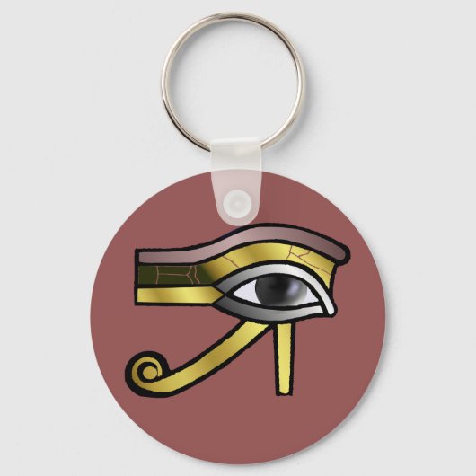 Golden Eye of Horus Key Ring Sleutelhanger (Voorkant)