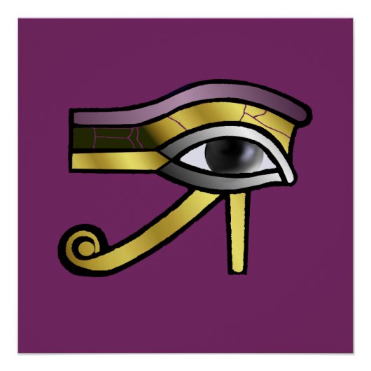 Golden Eye of Horus Perfect Poster (Voorkant)