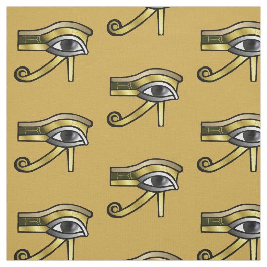 Golden Eye of Horus Stof (Swatch)