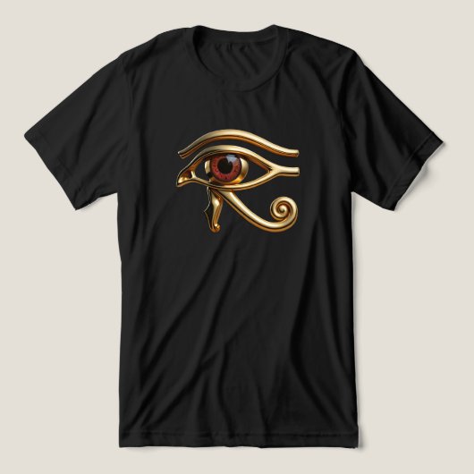 Golden Eye of Horus Tri-Blend Shirt (Design voorkant)