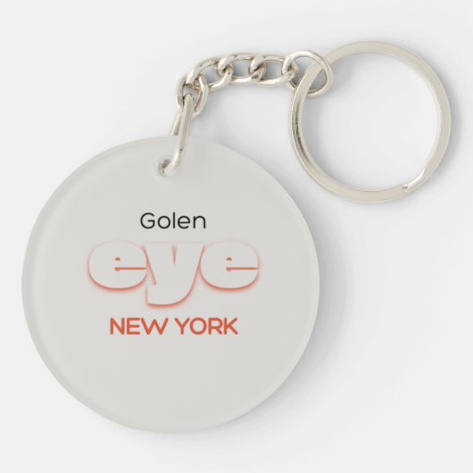 Golden eye sleutelhanger (Achterkant)