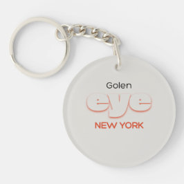 Golden eye sleutelhanger