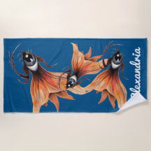 Golden Eye Surreal Goldfish Fantastische kunst Elk