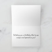 Golden Eye Surreal Goldfish Fantasy Art Birthday Kaart (Binnen)