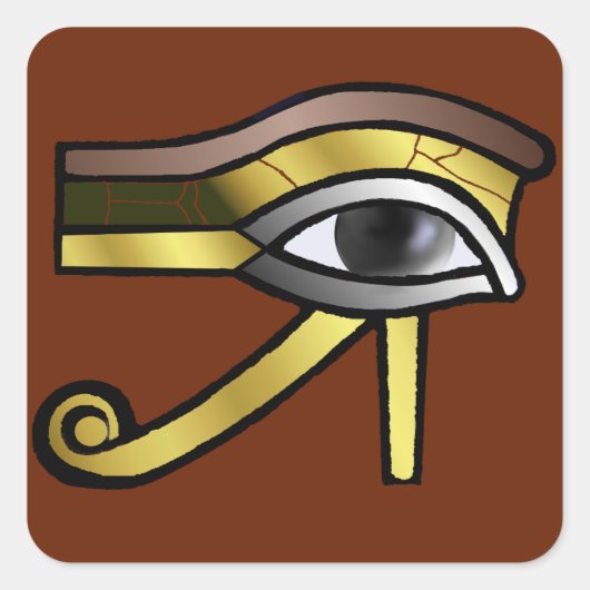 Golden Eye van Horus Sticker (Voorkant)