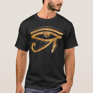 Golden Eye van Ra Egyptian Hieroglyph Pharao Esote T-shirt
