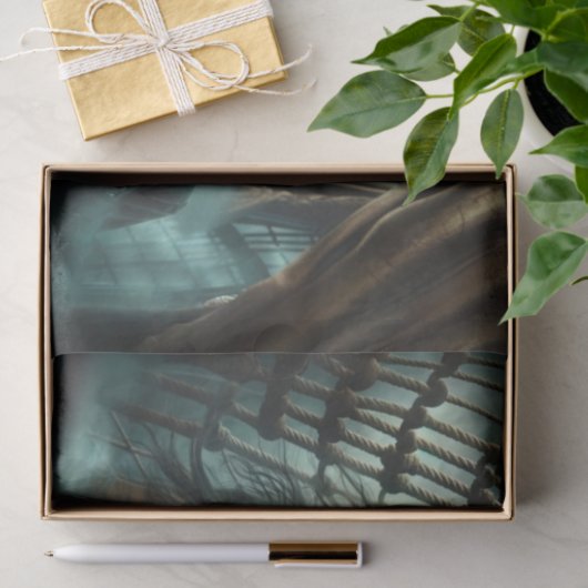 Golden-eyed Mystical Pirate Decoupage Papier (Geschenk)