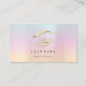 Golden Eyelash Brows Microblade QRCODE Logo Visitekaartje (Voorkant)