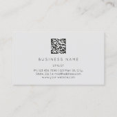 Golden Eyelash Brows Microblading QRCODE Logo grij Visitekaartje (Achterkant)