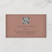 Golden Eyelash Brows Microblading QRCODE Logo Huid Visitekaartje (Achterkant)
