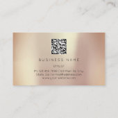 Golden Eyelash Brows Microblading QRCODE Logo Roos Visitekaartje (Achterkant)