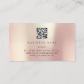 Golden Eyelash Brows Microblading QRCODE Logo SPA Visitekaartje (Achterkant)