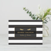 Golden Eyelashes met Stripes Gift Certificate (Staand voorkant)