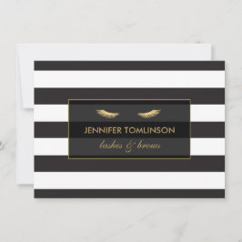 Golden Eyelashes met Stripes Gift Certificate