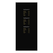 Golden Eyelashes met zwarte en witte strepen Reclamekaart (Achterkant)