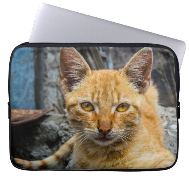 Golden Eyes Laptop Sleeve (Voorkant)