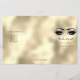 Golden Eyes Makeup Eyes Lashes DL 3 bijsluiter Flyer
