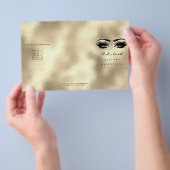 Golden Eyes Makeup Eyes Lashes DL 3 bijsluiter Flyer (Hand)