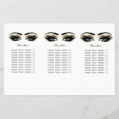 Golden Eyes Makeup White Lashes DL 3 Flyer (Achterkant)