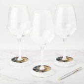 Golden Eyes Wijnglaslabel (Set)