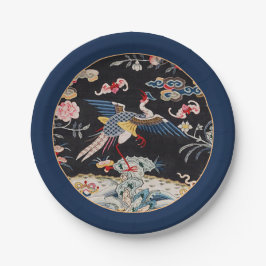 Golden faasant & Quing-dynastie/imperiaal China Pa Papieren Bordje