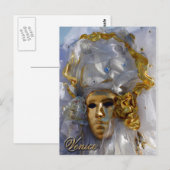 Golden Face Briefkaart (Voorkant / Achterkant)