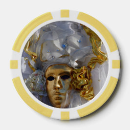 Golden Face Poker Chips