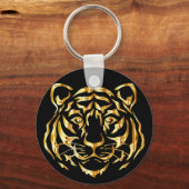 Golden Face Tiger Sleutelhanger (Voorkant)