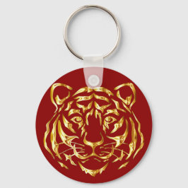 Golden Face Tiger Sleutelhanger