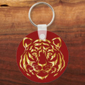 Golden Face Tiger Sleutelhanger (Voorkant)